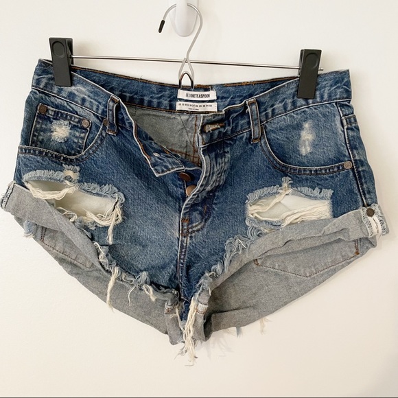 One Teaspoon Pants - One Teaspoon | bandits high rise shorts